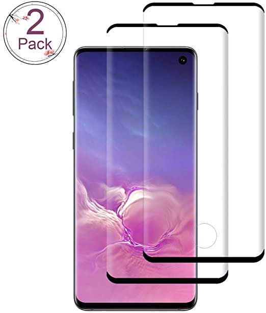 2 Pack Galaxy S10 Screen Protector /Anti-Scratch/Anti-fingerprint/Anti-Bubble/Compatible with in-Display Fingerprint Sensor BBInfinite Glass Screen Protector Compatible Samsung Galaxy S10 Black