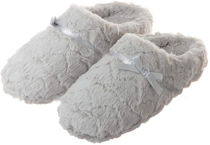 Tofern Womens Ultra Soft Fluffy Slippers Comfy Warm Memory Foam House Shoes with Mute Anti-Slip Sole for Ladies and Girls