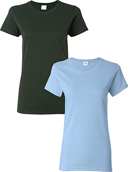 Gildan Women's Heavy Cotton T-Shirt, Style G5000L, 2-Pack