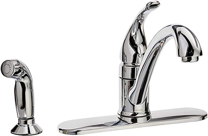 Moen CA87480 Kitchen Faucet with Side Spray from the Torrance Collection, Chrome