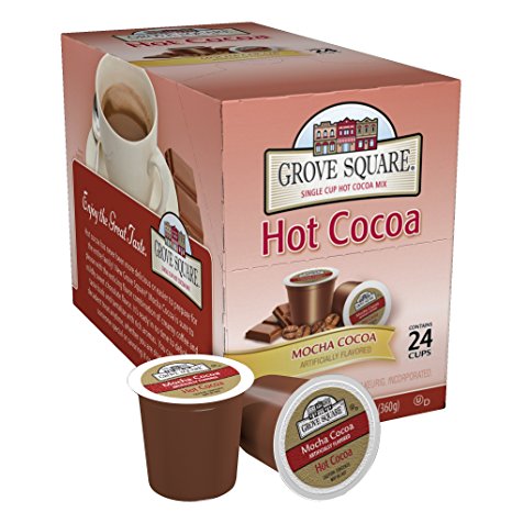 Grove Square Hot Cocoa, Mocha Cocoa, 24 Single Serve Cups