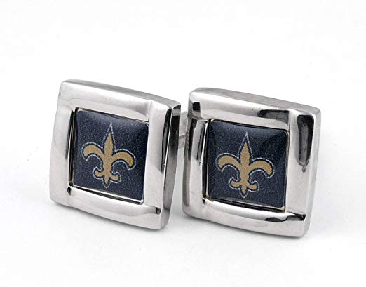 aminco NFL Logo Square Cufflinks with Gift Box Set