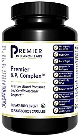 Premier Research B.P. Complex, Blood Pressure and Cardiovascular Support, Dietary Supplement, 60 Plant-Source Capsules
