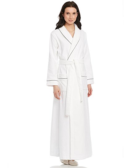Long Women's Terry Cotton Bath Robe - Toweling with Belt - Be Relax