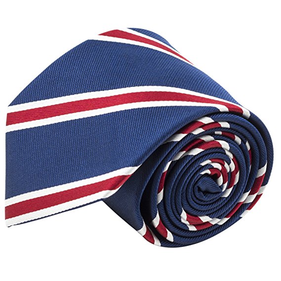 100% Silk Handmade Striped Tie Mens Necktie by John William