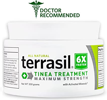 Terrasil® Tinea Treatment MAX - 6X Faster Relief, 100% Guaranteed, Patented All Natural Therapeutic Anti-fungal Ointment for Tinea Versicolor, Corporis, Cruris, and Pedis