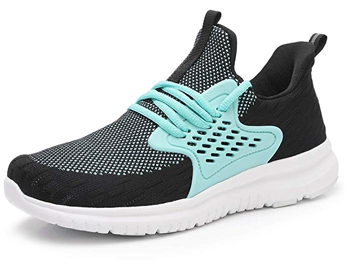 acelyn Women's Athletic Running Shoes - Slip On Sneakers Lightweight Breathable Mesh Walking Running Shoes for Tennis Gym Travel
