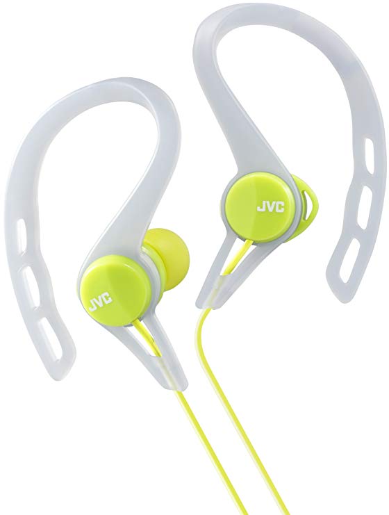 JVC Sports Splash-Proof In-Ear Headphone with Ear Clip - Green