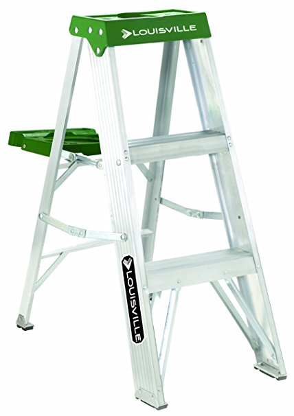 Louisville Ladder AS4003 225-Pound Duty Rating Aluminum Stepladder, 3-Foot