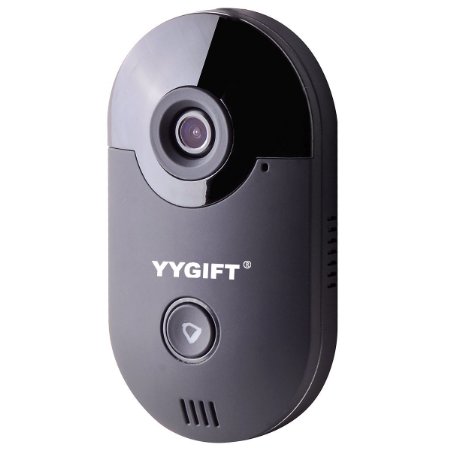 YYGIFTreg Smart Video WiFi Doorbell Remote Access See Whos At the Door and Say Hello From Anywhere in the World 10M Night Vision Free iOS and Android App 25mm Lens 135 Degree View Angle