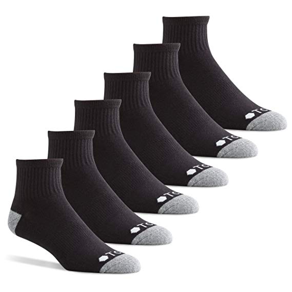 The Comfort Sock (TCS) Men's Quarter Length Sports Socks with Cushion for Running, Cycling, and other Activities