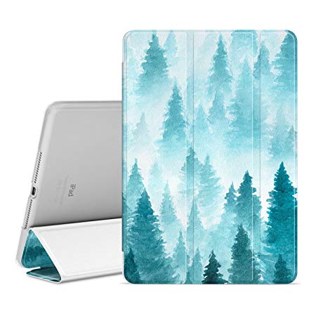 Ayotu iPad Air 2 Case,Slim Lightweight Auto Wake/Sleep Smart Stand Protective Cover Case with Translucent Frosted Back Magnetic Cover for Apple iPad Air 2/iPad 6 2014 Model-The Scenery