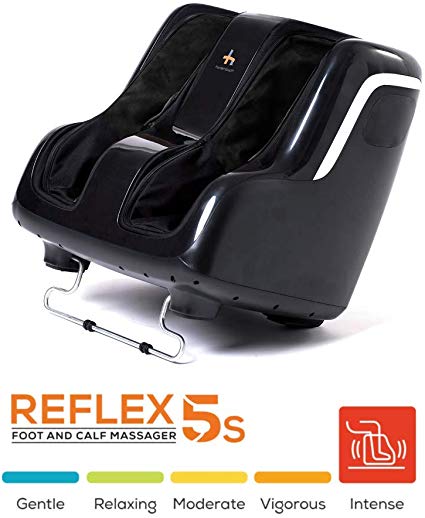 Human Touch Reflex5s Foot and Calf Vibration Massager - Patented Technology - Extended Height, Adjustable Tilt Base