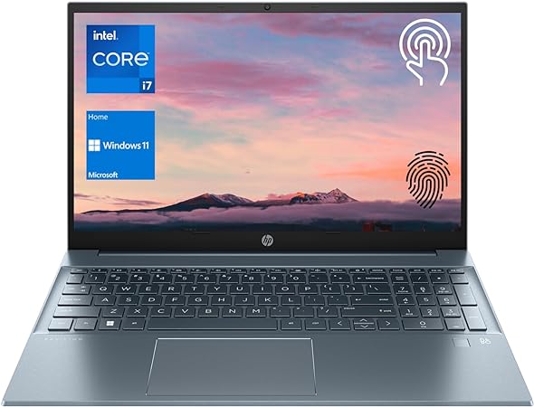 HP Pavilion Laptop, 15.6" FHD Touchscreen, 13th Gen Intel Core i7-1355U Processor, 16GB RAM, 1TB PCIe SSD, Webcam, Fingerprint Reader, Backlit KB, Wi-Fi 6, Windows 11 Home, Blue