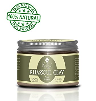 100% Natural Moroccan Rhassoul (Ghassoul) Clay. Facial & Hair Mask Deep Conditioner Treatment for Dry Damaged Hair. Organic Anti Aging Mask, Pore Cleanser & Natural Moisturizer. Dead Skin Remover - Premium Quality Suitable for All Hair and Skin Types Including Sensitive Skin. 100% Organic Never Tested on Animals and Free From Any Chemicals. Try It, Know the Difference.