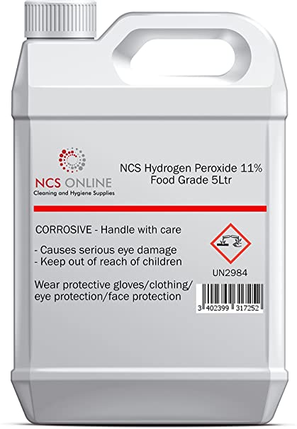 NCS Hydrogen Peroxide (11%) 5 Litre Food Grade