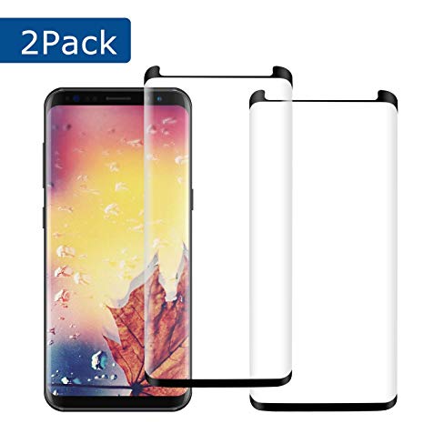 [2Pack] Galaxy Note 9 Screen Protector, Case Friendly 3D Curved Full Coverage High Definition Easy to Install Anti-Bubble Anti-Scratch for Samsung Galaxy Note 9 Screen Protector