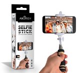 Bluetooth Selfie Stick - Self-portrait Monopod with cell phone clamp - Extendable Wireless Stick and built-in Bluetooth Remote Shutter
