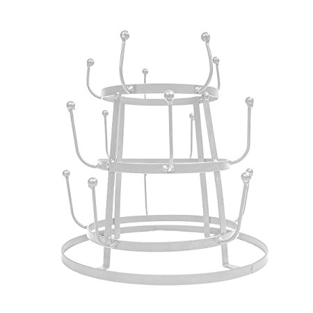 Sorbus Mug Holder Tree Organizer/Drying Rack Stand (WHITE)