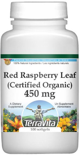 Red Raspberry Leaf (Certified Organic) - 450 mg (100 capsules, ZIN: 518667)
