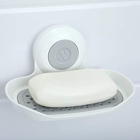 SlipX Solutions On The Dot Suction Soap Saver in White