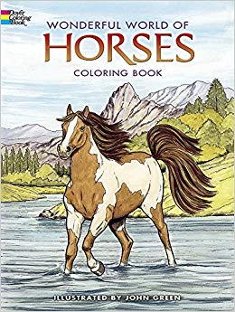Dover Publications-Wonderful World Of Horses Coloring Book (Dover Nature Coloring Book)