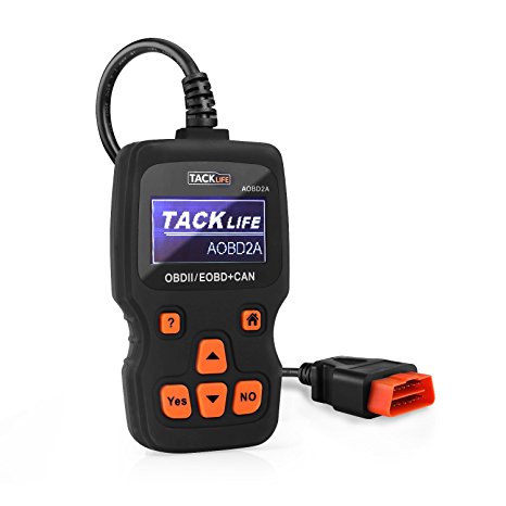 Tacklife OBD2 Scanner Car Engine Fault Code Reader, AOBD2A Automotive Diagnostic Scan Tool, 161 PID Live Data Streams, 128M TF Memory Card, 32K Processor Master Chip