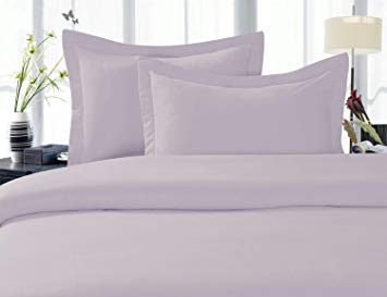 Elegant Comfort 1500 Thread Count Egyptian Quality Super Soft Wrinkle Free 4-Piece Sheet Set, California King, Lilac