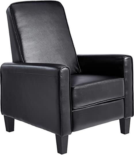 JC Home Arm Push recliner, one size, Black