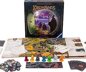 Lord of The Rings Adventure Book Game | Immersive Cooperative Gameplay | Innovative Chapter Book Format | Unique Corruption Track for Ages 10 and Up