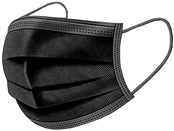 50Pcs Disposable Mask Anti-Dust Face Mouth Masks - Black