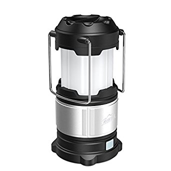 HiHiLL Camping Lantern Power Bank, 4 Lighting Modes, 185 Lumens, USB Rechargeable / Battery Operated, Collapsible, Water Resistant LED Lantern for Hiking, Emergencies, Home, etc (LT-CL01)