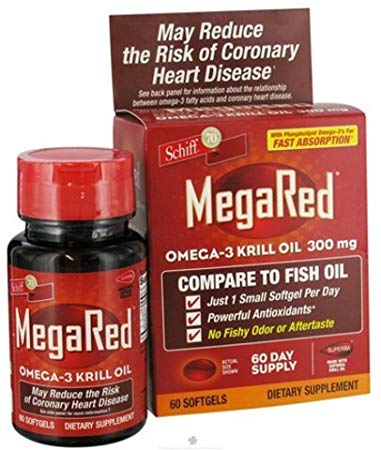 Schiff MegaRed Omega-3 Krill Oil 300 mg - 220 Softgels ,Schiff -gtdy