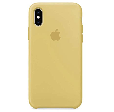 iPhone XR Silicone Case, 6.1 inch Soft Liquid Silicone Case with Soft Microfiber Cloth Lining Cushion (Pollen)
