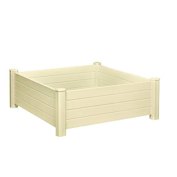 Nuvue Products 26002 Raised 48 by 15.5-Inch Kit, Extra Tall, Tan Garden Planter Box, 48" x 48" x 15.5"