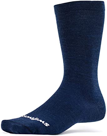 Swiftwick – Dress Socks, PURSUIT BUSINESS EIGHT | Soft Merino Wool, Breathable Compression Socks