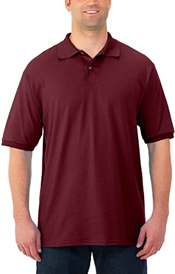 Jerzees Men's SpotShield Stain Resistant Polo Shirts (Short & Long Sleeve)