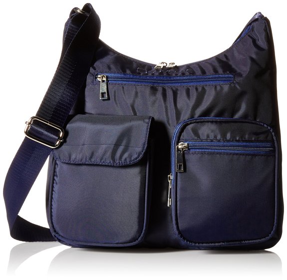 Suvelle Carryall RFID Travel Crossbody Bag Everyday Shoulder Organizer Purse