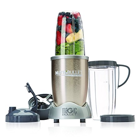 NutriBullet NBR-0902 9 Piece NB9-0901 Pro 900 Hi-Speed Blender/Mixer Set, Champagne