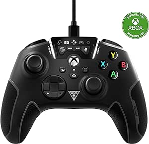 Turtle Beach Recon Controller Wired Gaming Controller for Xbox Series X & Xbox Series S, Xbox One & Windows 10 PCs Featuring Remappable Buttons, Audio Enhancements, and Superhuman Hearing - Black