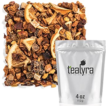 Tealyra - Florida Orange Juice - Ginger Apple Pear - Fruity and Herbal Loose Leaf Tea - Vitamines Rich - Hot and Iced Tea - Caffeine Free - 112g (4-ounce)