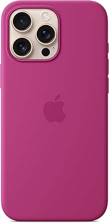 Apple iPhone 16 Pro Max Silicone Case with MagSafe and Camera Control - Fuchsia ​​​​​​​