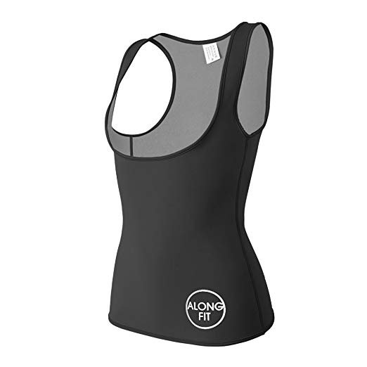 ALONG FIT Neoprene Waist Trainer for Women Sauna Vest Corset for Weight Loss Hot Slimming Sweat Vest Tank Top