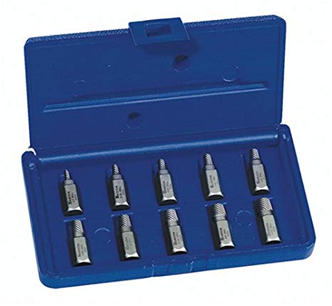 Irwin 53226 10 Piece 1/8-Inch to 13/32-Inch Hex Head Multi-Spline Screw and Bolt Extractor Assortment in Plastic Case