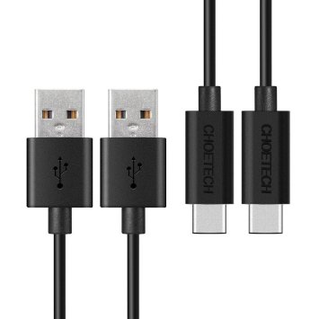 USB Type C Cable, CHOE 2Pack [3.3ft & 6.6ft] 56k ohm pull-up resistor USB C to USB A Cable for Galaxy Note 7, Nexus 6p, Nexus 5x, Lumia 950xl/950, OnePlus 3, the new MacBook, LG G5 and Other Type-C Supported Devices