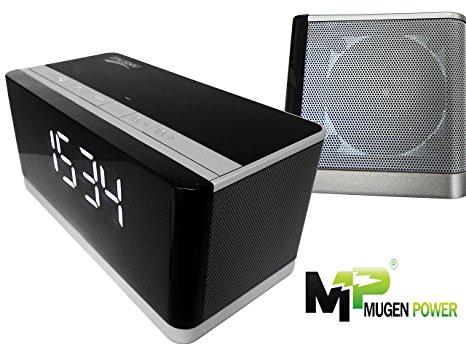 Mugen Power - Mini Portable Clock Alarm Wireless Bluetooth Hi-Fi Speaker MUSKY DY 27. Big Power 10W output , Hands-ree, FM Radio, USB Host, TF card slot for iPhone 7, LG V20, Moto Z.......etc