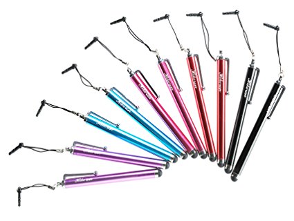 Stylus Pen,Hikeren 10 Pack of Colorful Capacitive Stilus Stylis Stylus Pens with Hang Rope for Samsung ,iPhone ,iPad,iPod,and All Touch Screen Device
