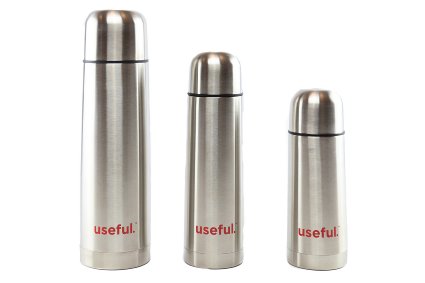 Useful Thermos Stainless steel coffee Hot or cold 12 Ounces