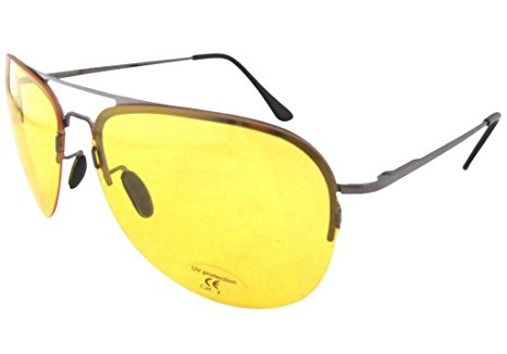 Eyekepper Night Driving Pilot Yellow Thin Polycarbonate Lenses Sunglasses