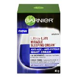 Garnier Skin Ultra-Lift Miracle Sleeping Cream Anti-Age Plus Anti-Fatigue Night Cream 17 Ounce Packaging May Vary